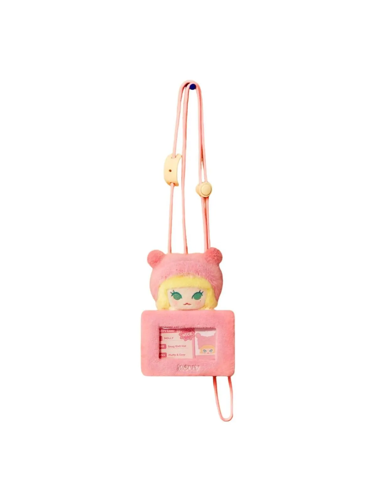 Подвеска-держатель для карт Pop Mart Pop Bean Fluffy and Cozy 'Вязаная шапочка Molly' — изображение 1 из 1, мульти