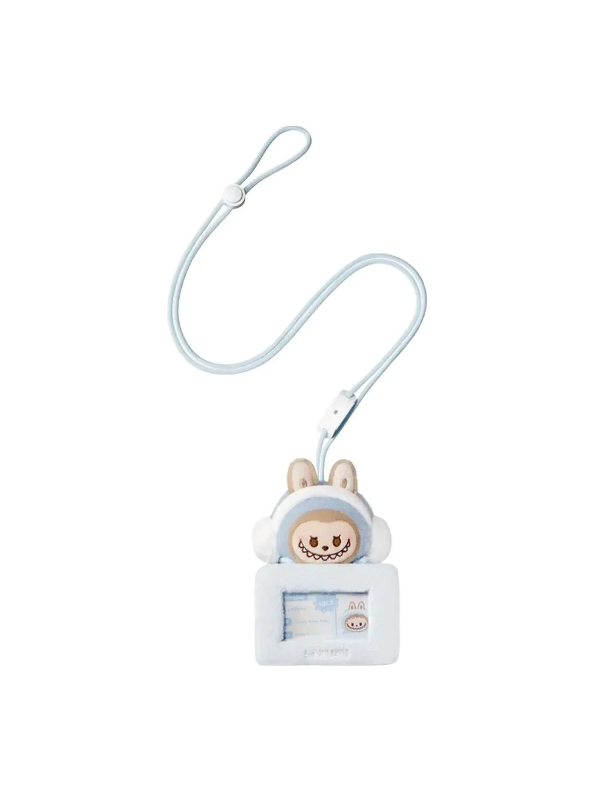Подвеска-держатель для карт Pop Mart Pop Bean Fluffy and Cozy Card Holder Pendant 'Labubu Toasty Snow Baby', мульти