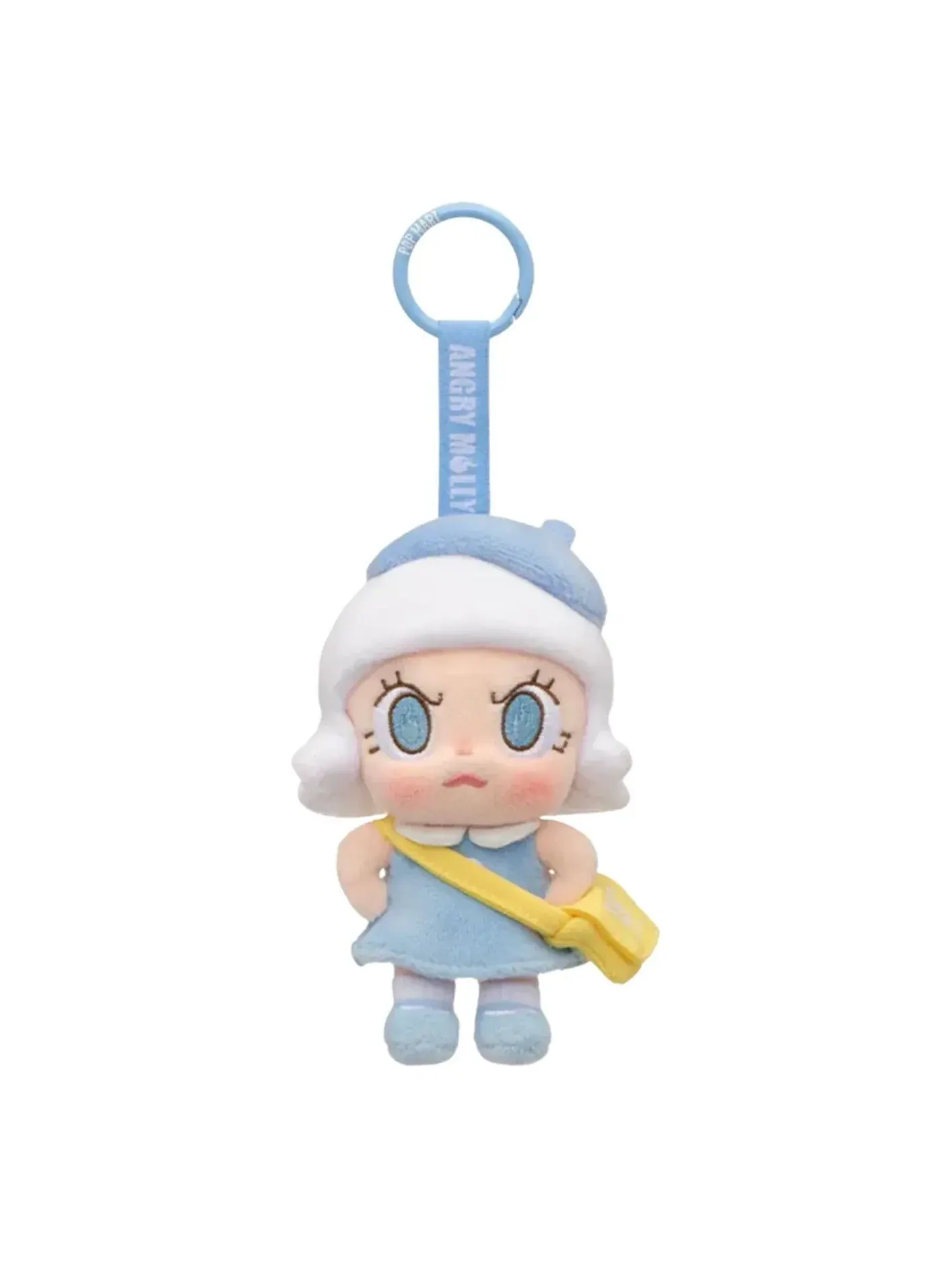 Мягкая игрушка Pop Mart Angry Molly из серии Angry Energy, плюшевый кулон «Синий огонь», суперсекретное издание, мульти