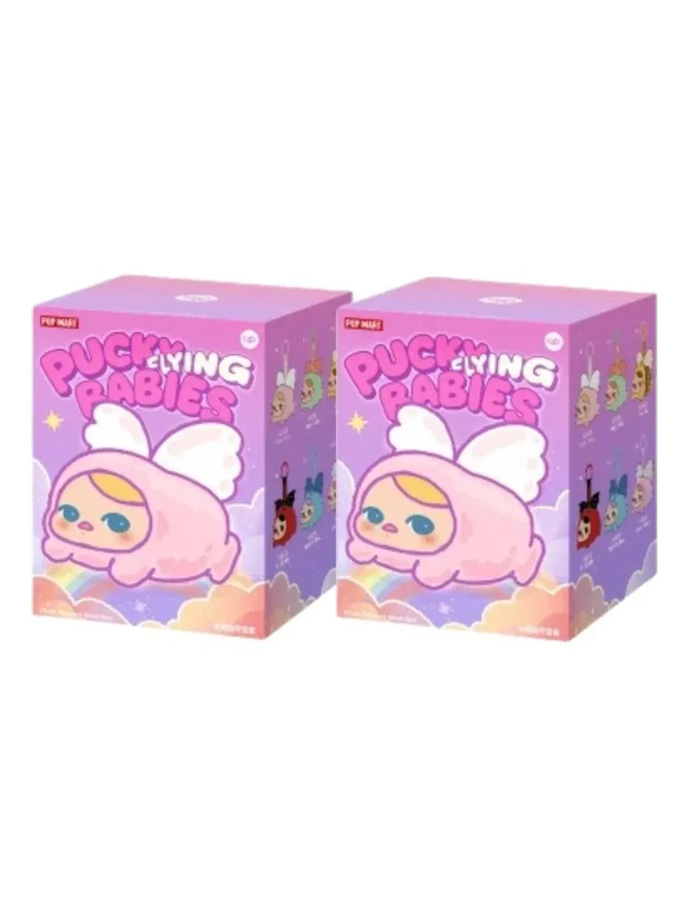 Коллекционная плюшевая подвеска Pucky Flying Babies Series набор из 2 слепых коробок Pop Mart