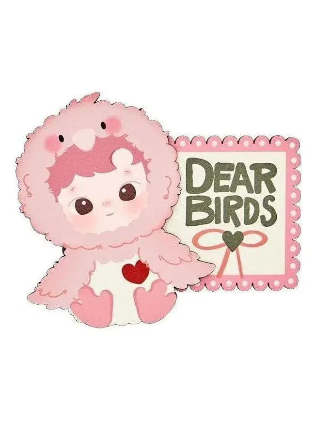 Магнит на холодильник Pop Mart Dear Birds Series 'Make Me Blush' PPMT-2605-0030-1146569064