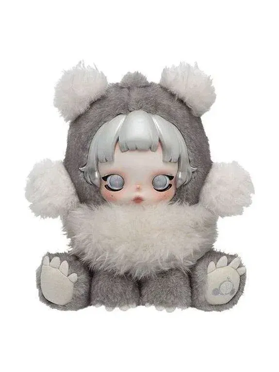 Коллекционная плюшевая кукла Pop Mart Skullpanda Punk Panda