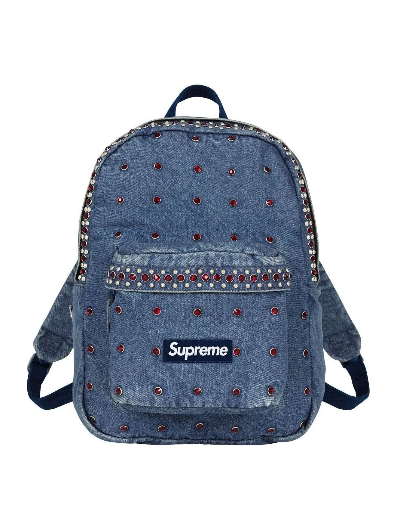 Рюкзак Supreme x BB Simon Denim SS25 'Washed Indigo' — изображение 1 из 3, индиго