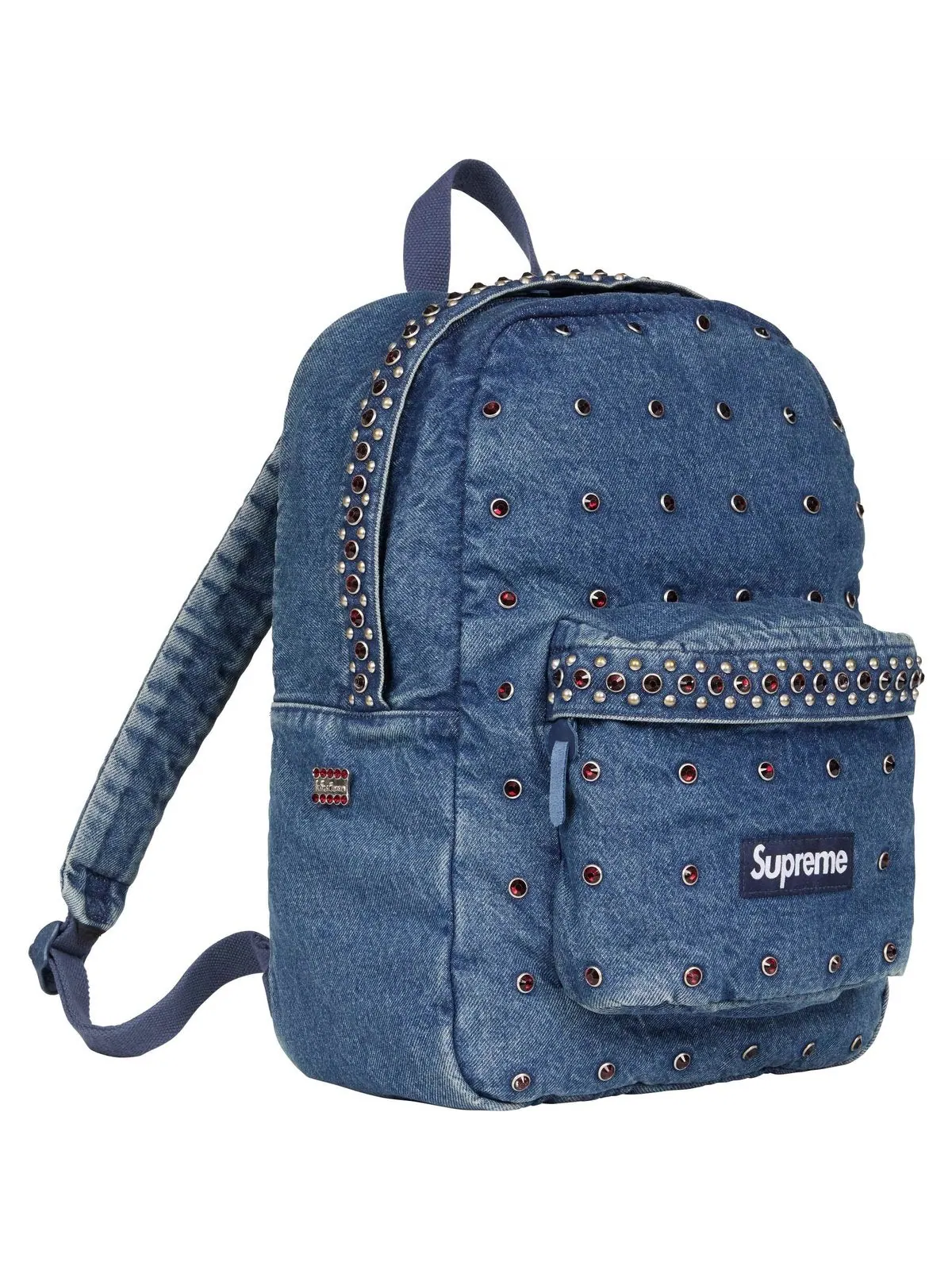 Рюкзак Supreme x BB Simon Denim SS25 'Washed Indigo' — изображение 2 из 3, индиго