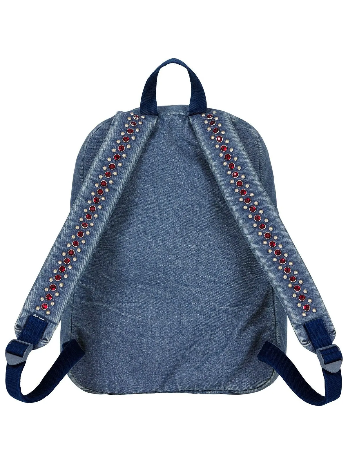 Рюкзак Supreme x BB Simon Denim SS25 'Washed Indigo' — изображение 3 из 3, индиго