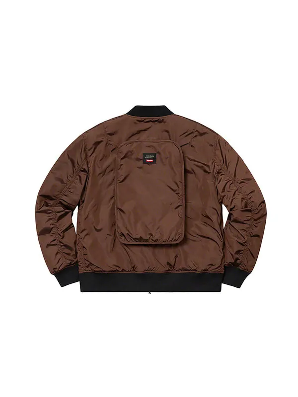 Куртка ss19 x jean paul gaultier reversible backpack ma-1 brown Supreme — изображение 2 из 4, коричневый