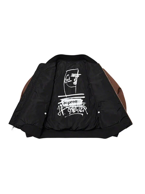 Куртка ss19 x jean paul gaultier reversible backpack ma-1 brown Supreme — изображение 3 из 4, коричневый