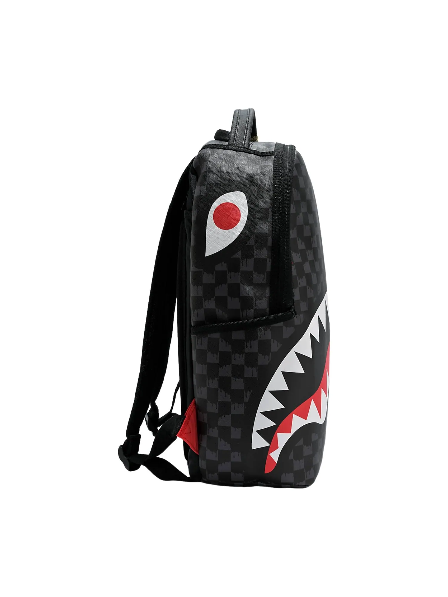Рюкзак мужской Sprayground Drip Check Shark — изображение 3 из 5, черный