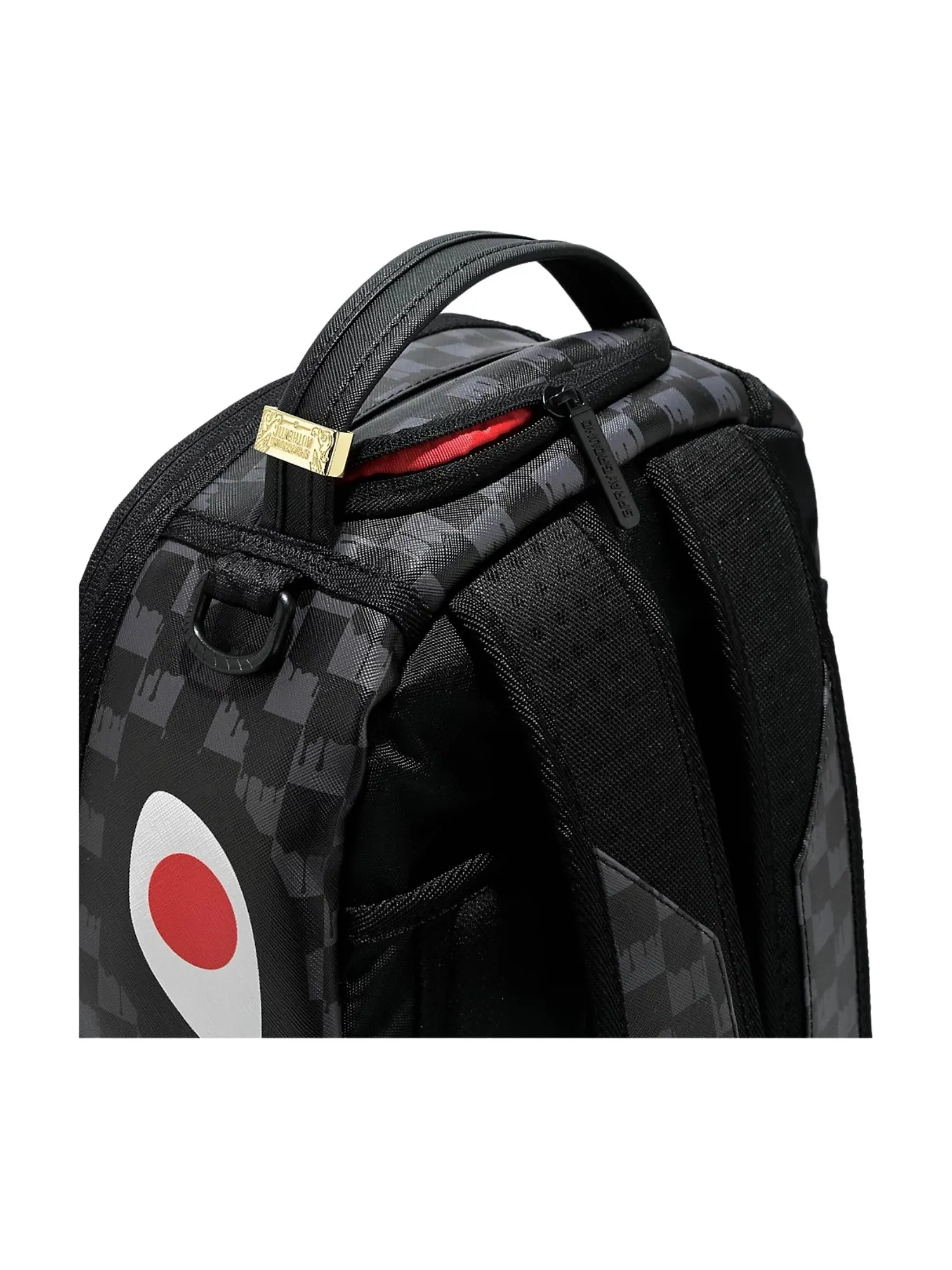 Рюкзак мужской Sprayground Drip Check Shark — изображение 5 из 5, черный
