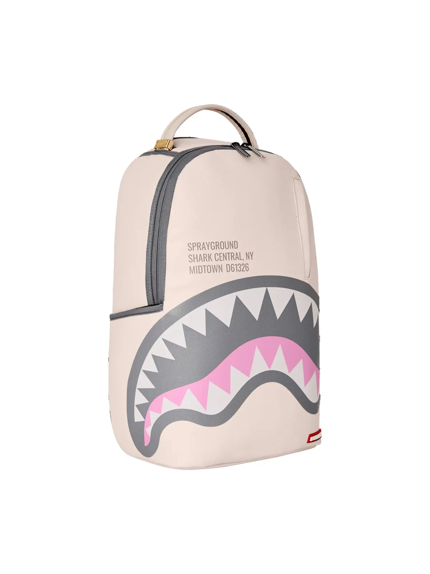 Рюкзак мужской Sprayground Shark Central Rose DLXSV — изображение 2 из 5, белый/черный