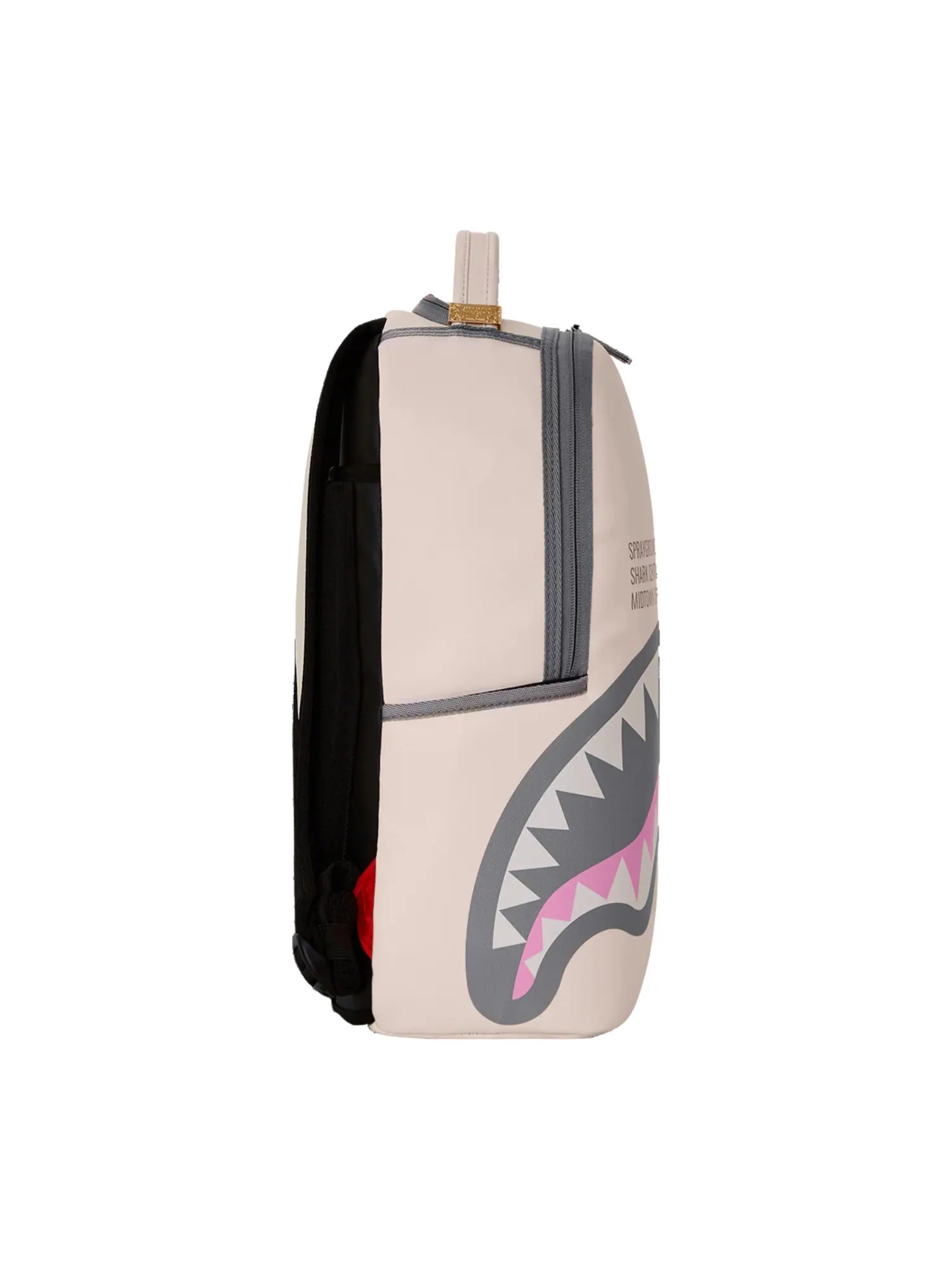 Рюкзак мужской Sprayground Shark Central Rose DLXSV — изображение 3 из 5, белый/черный