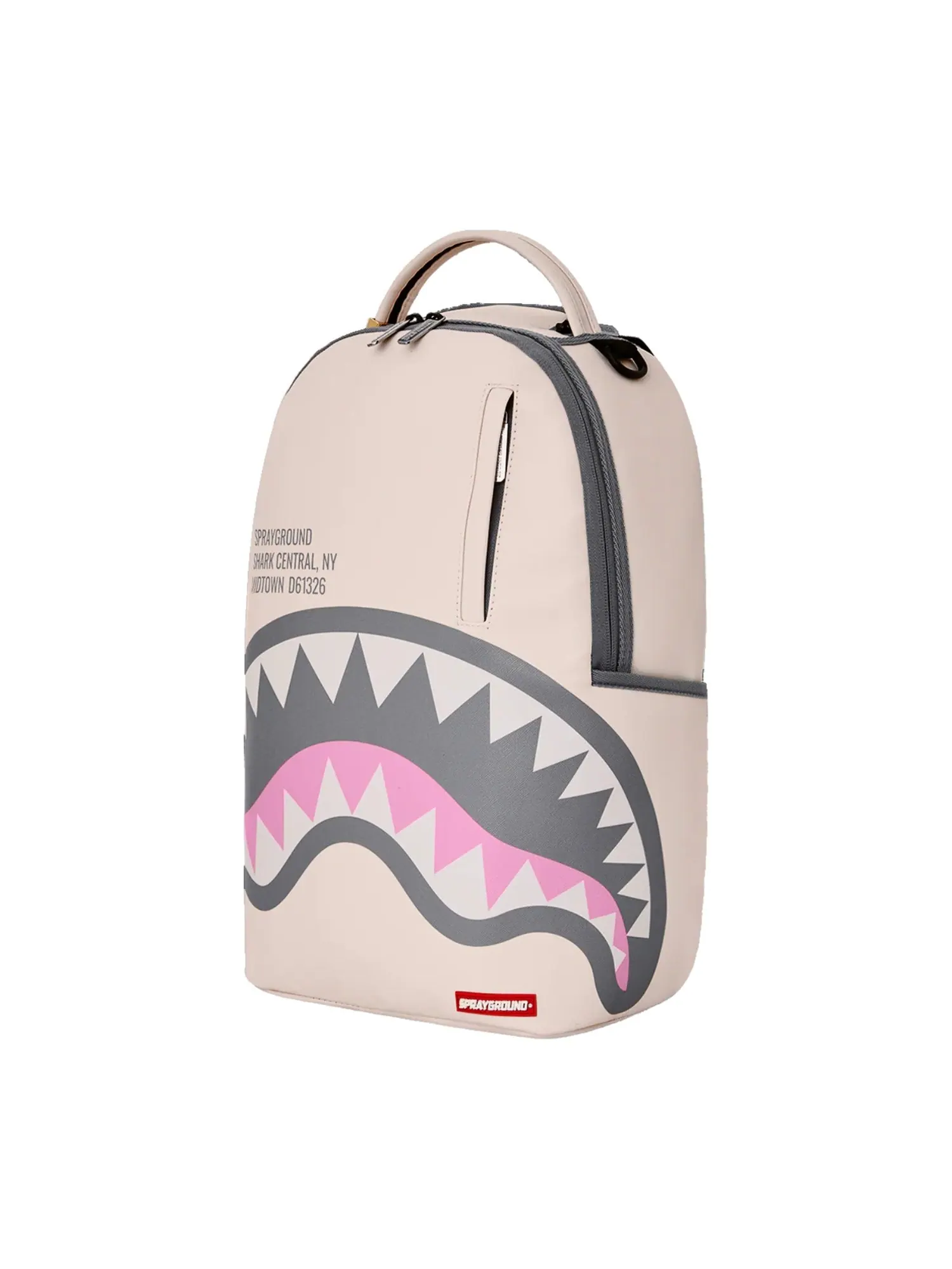 Рюкзак мужской Sprayground Shark Central Rose DLXSV — изображение 5 из 5, белый/черный