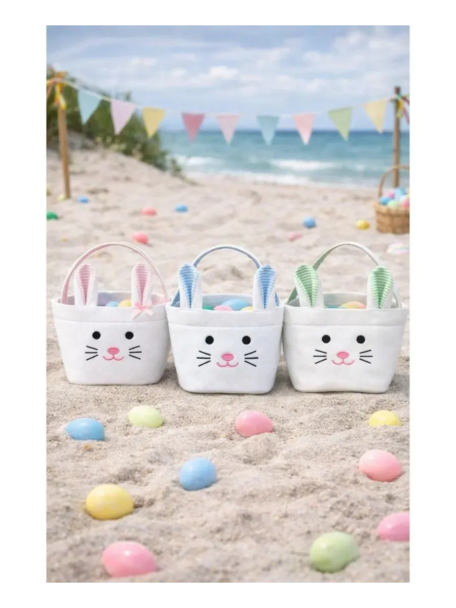 Мини-сумка-корзинка Bitty Bunny Basket с кроликом Bits & Bows — изображение 3 из 3, синий
