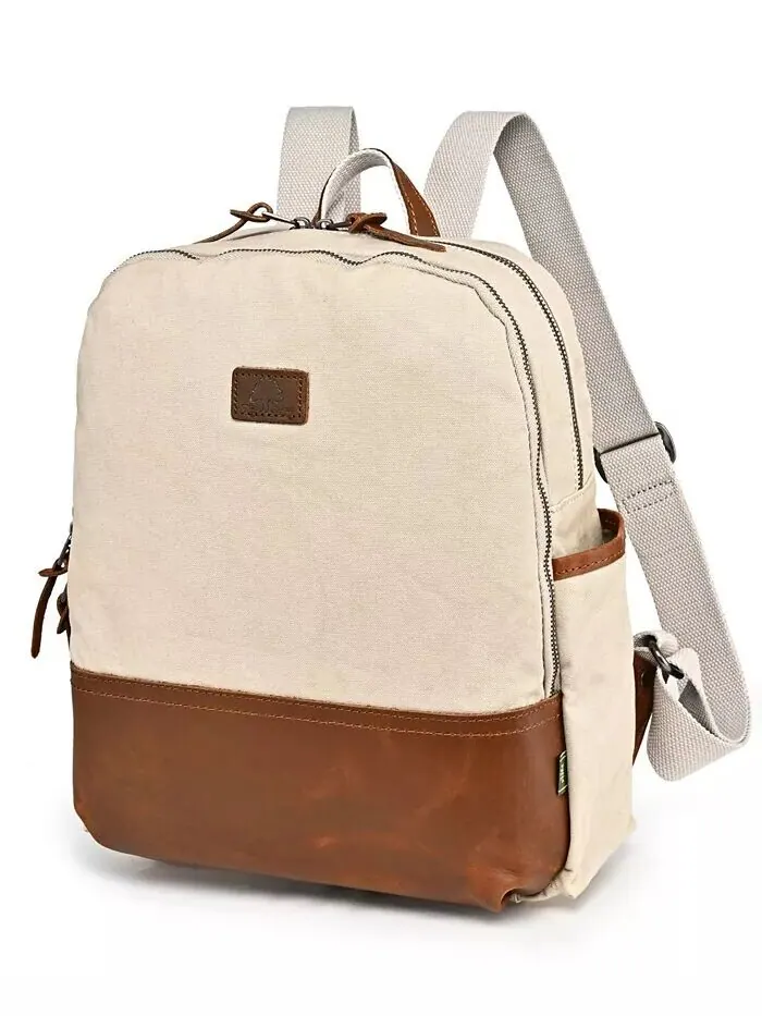 Рюкзак из холста Magnolia Hill TSD BRAND — белый