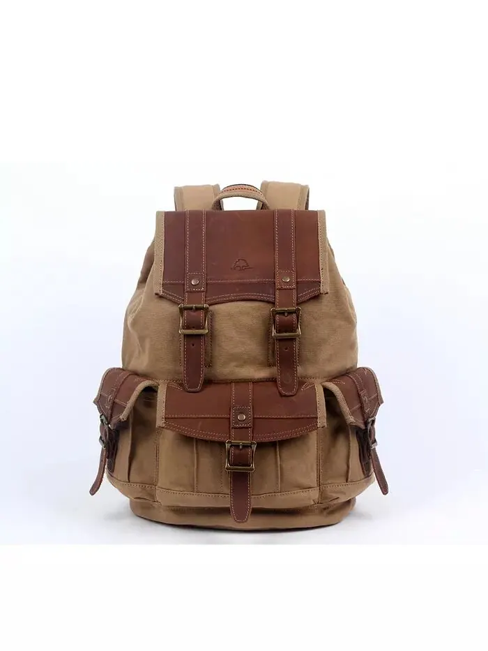 Холщовый рюкзак Turtle Ridge TSD BRAND — изображение 1 из 17, верблюжий