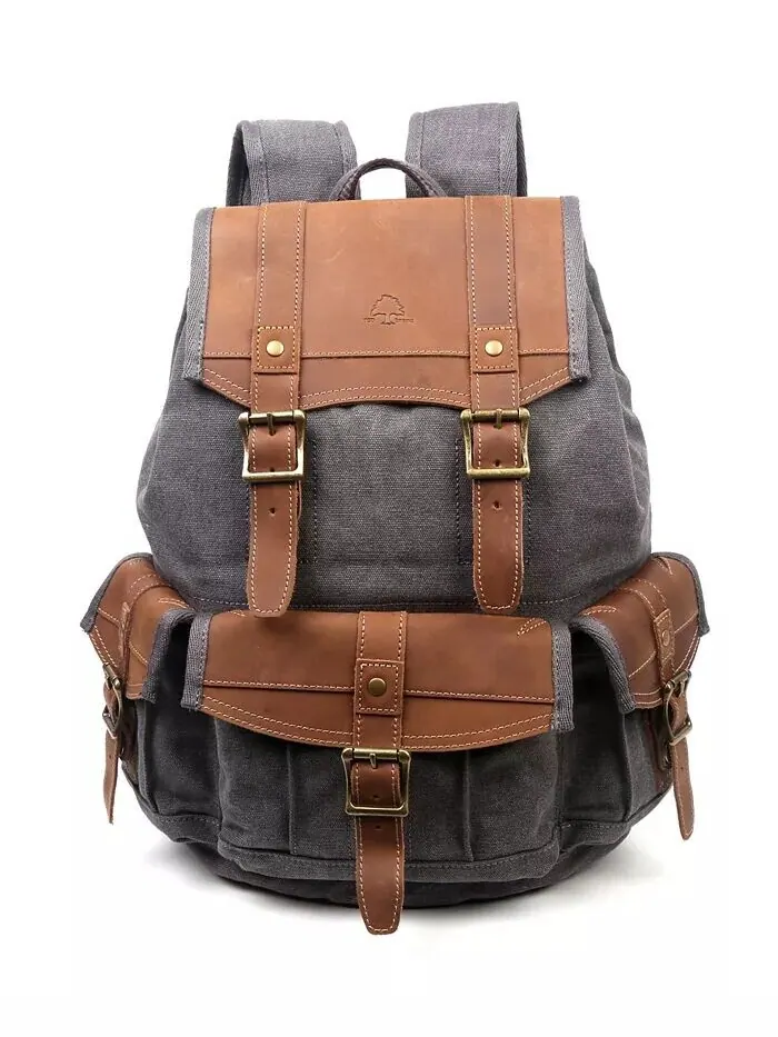 Холщовый рюкзак Turtle Ridge TSD BRAND — изображение 7 из 17, верблюжий
