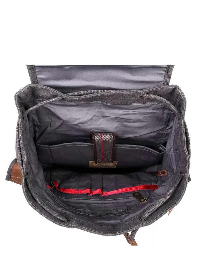 Холщовый рюкзак Turtle Ridge TSD BRAND — изображение 11 из 18, оливковый