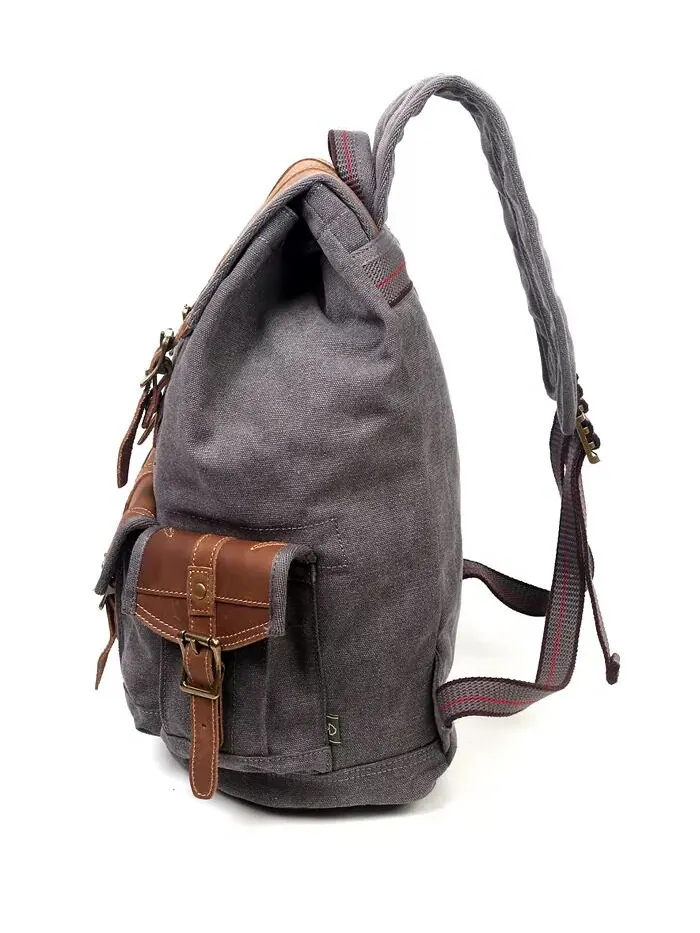 Холщовый рюкзак Turtle Ridge TSD BRAND — изображение 9 из 18, оливковый