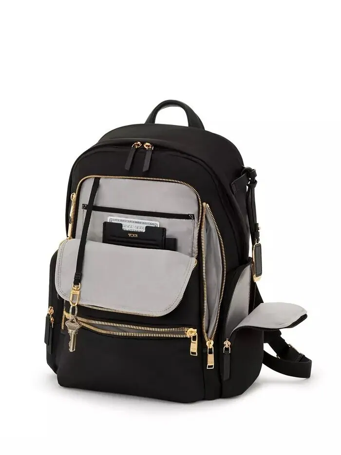 Рюкзак женский TUMI Voyageur Celina — изображение 2 из 8, черный золотистый