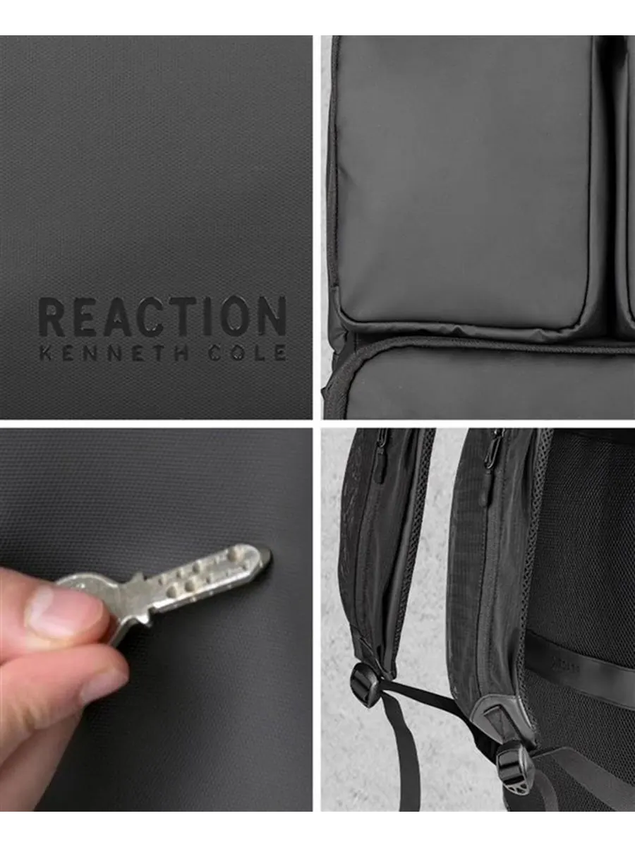 Рюкзак для ноутбука Ryder 17 дюймов со съемным отделением для ноутбука Kenneth Cole Reaction — изображение 5 из 7, черный