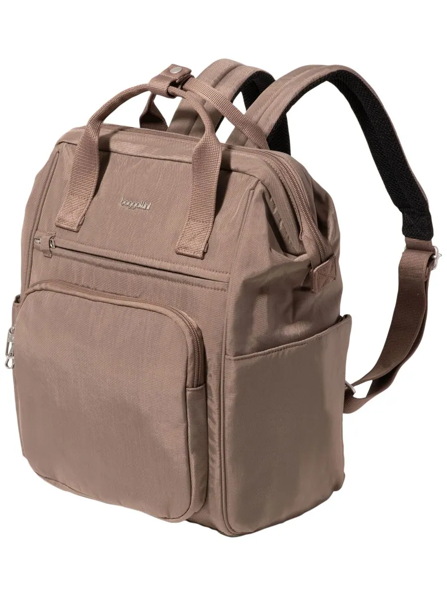 Рюкзак Securtex Anti-Theft Windsor Baggallini — изображение 3 из 4, коричневый