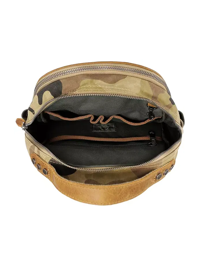 Горный Лист Утилитарный Рюкзак из Вощеного Холста Utility Bee-Wax Canvas Backpack TSD BRAND — изображение 5 из 10, зеленый