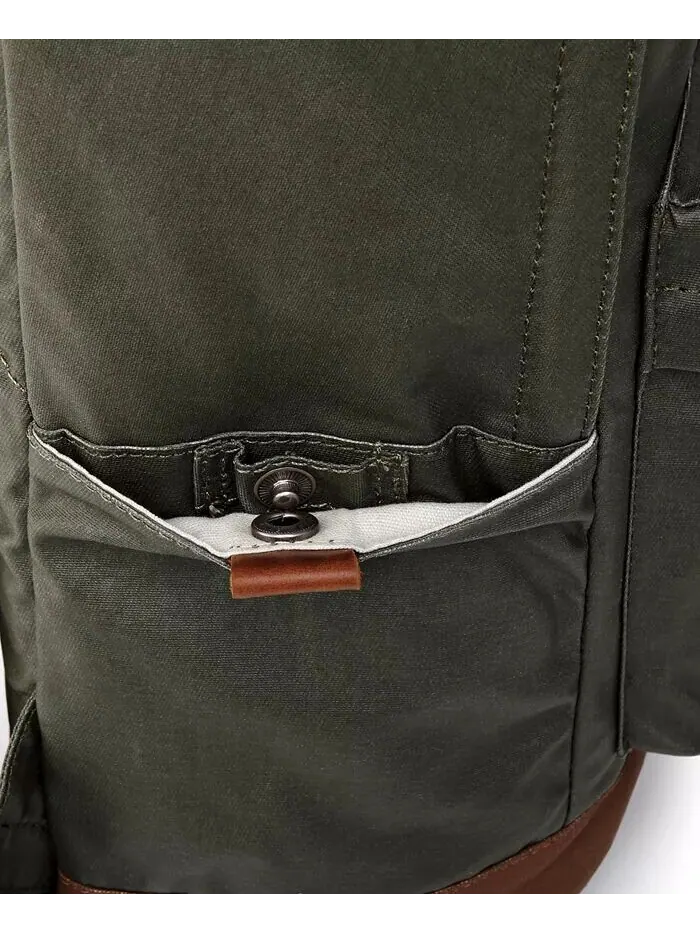 Городской легкий парусиновый рюкзак с покрытием TSD BRAND — изображение 8 из 11, зеленый