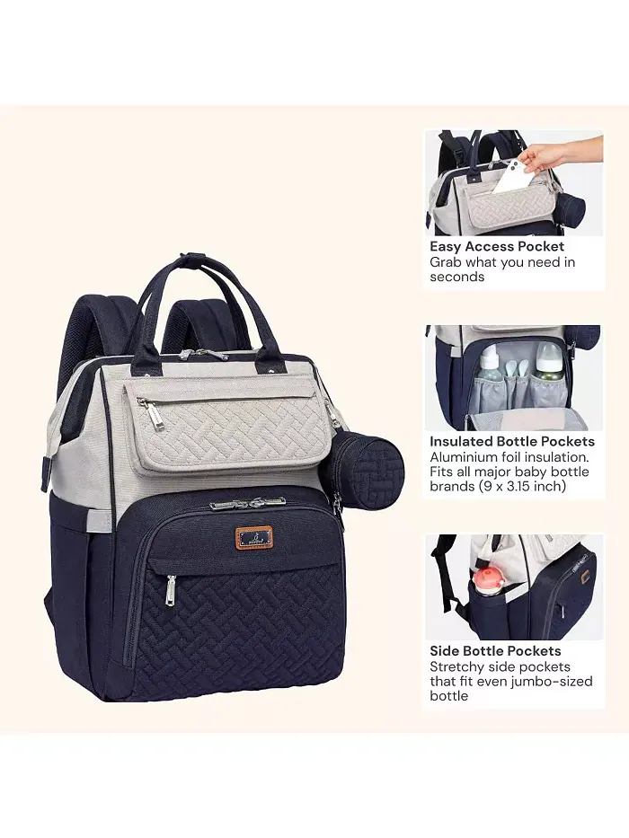 Детский рюкзак-сумка для подгузников Ultimate Bag универсальная сумка для современных родителей — изображение 3 из 8, черный