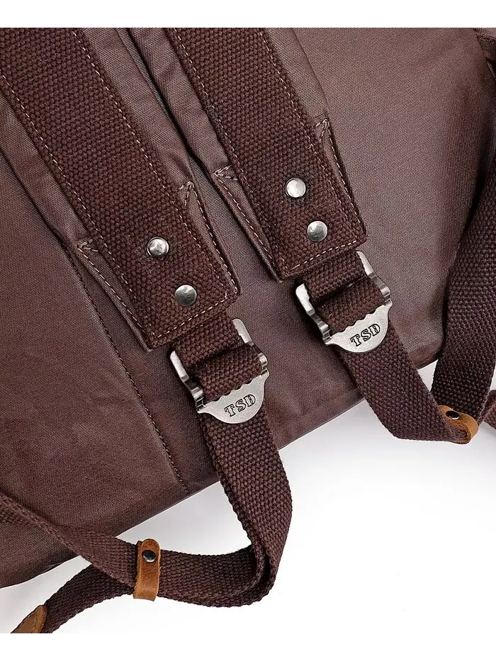 Холщовый рюкзак Urban Light Traveller TSD BRAND — изображение 11 из 11, коричневый