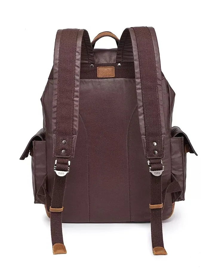 Холщовый рюкзак Urban Light Traveller TSD BRAND — изображение 4 из 11, коричневый