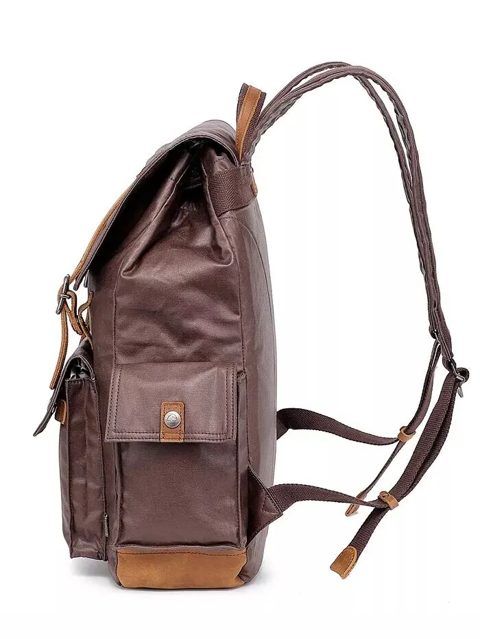 Холщовый рюкзак Urban Light Traveller TSD BRAND — изображение 5 из 11, коричневый