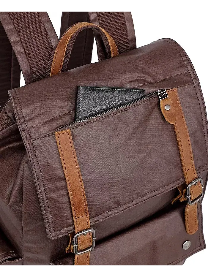 Холщовый рюкзак Urban Light Traveller TSD BRAND — изображение 8 из 11, коричневый