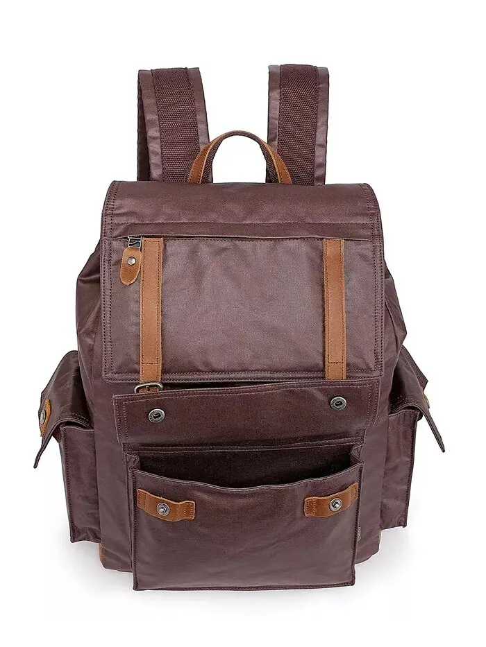 Холщовый рюкзак Urban Light Traveller TSD BRAND — изображение 9 из 11, коричневый