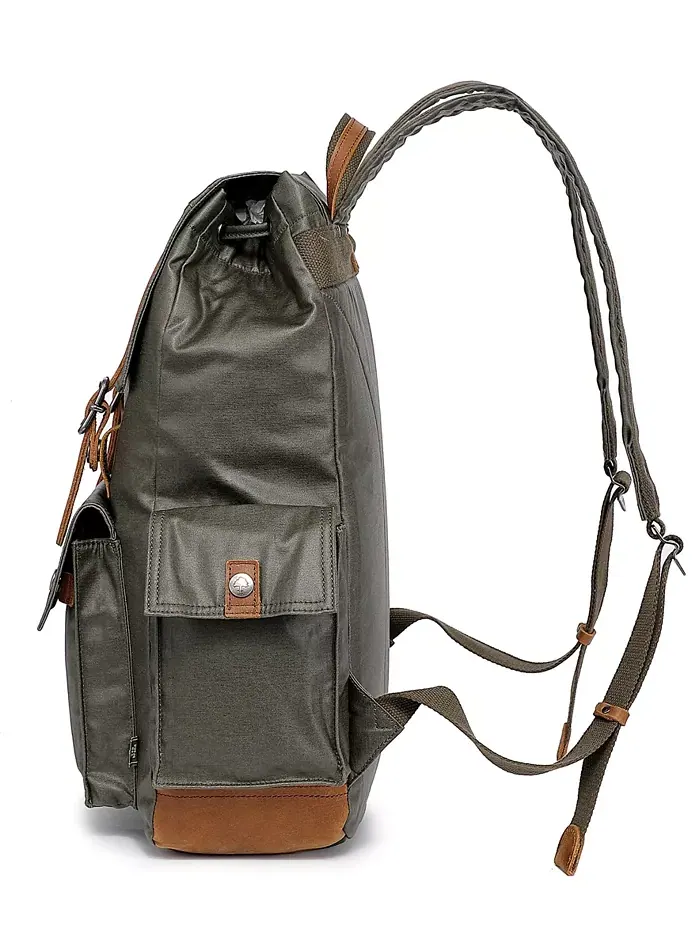Городской рюкзак Urban Light Traveller из холста TSD BRAND — изображение 6 из 12, зеленый