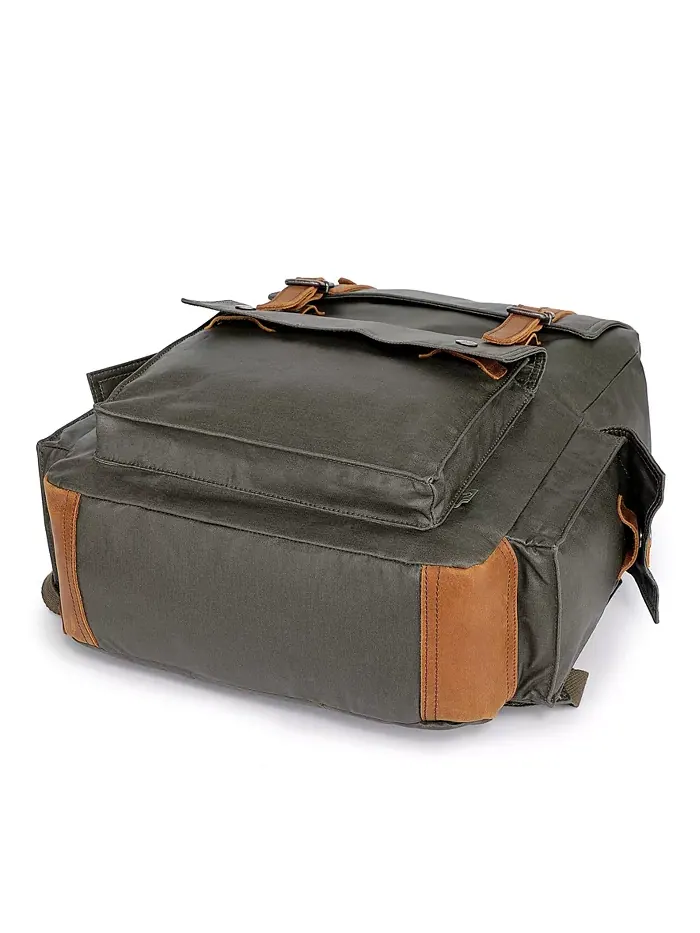 Городской рюкзак Urban Light Traveller из холста TSD BRAND — изображение 7 из 12, зеленый