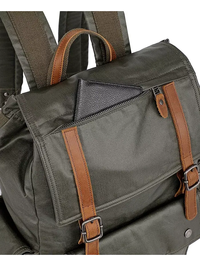 Городской рюкзак Urban Light Traveller из холста TSD BRAND — изображение 9 из 12, зеленый