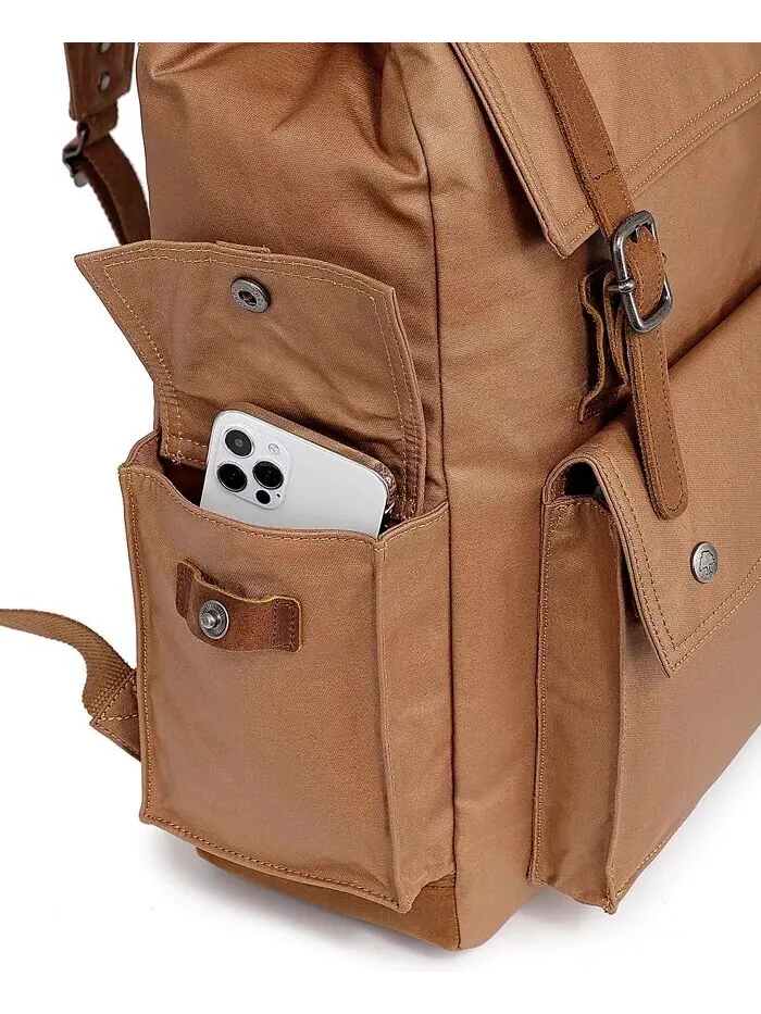 Холщовый рюкзак Urban Light Traveller TSD BRAND — изображение 11 из 12, хаки