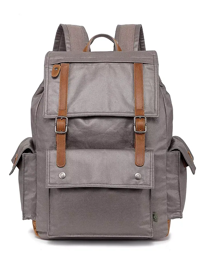Городской рюкзак Urban Light Traveller из холста TSD BRAND — изображение 1 из 12, серый
