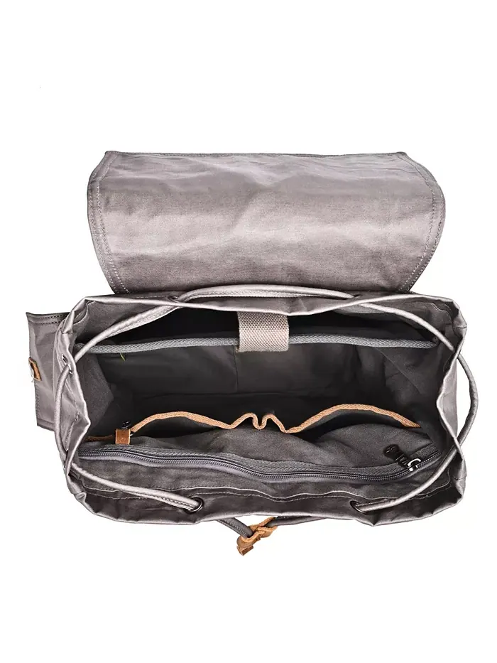 Городской рюкзак Urban Light Traveller из холста TSD BRAND — изображение 2 из 12, серый