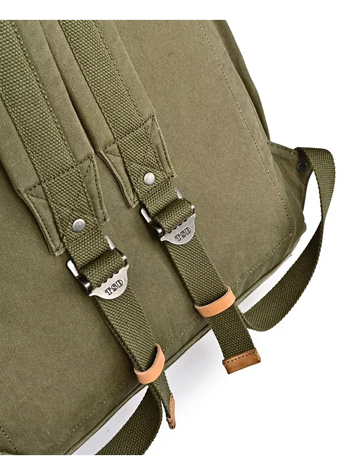 Рюкзак Tilia из холста TSD BRAND — изображение 6 из 12, зеленый