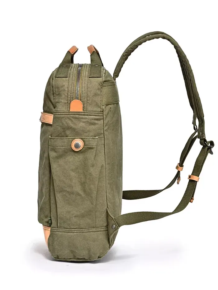 Рюкзак Tilia из холста TSD BRAND — изображение 8 из 12, зеленый