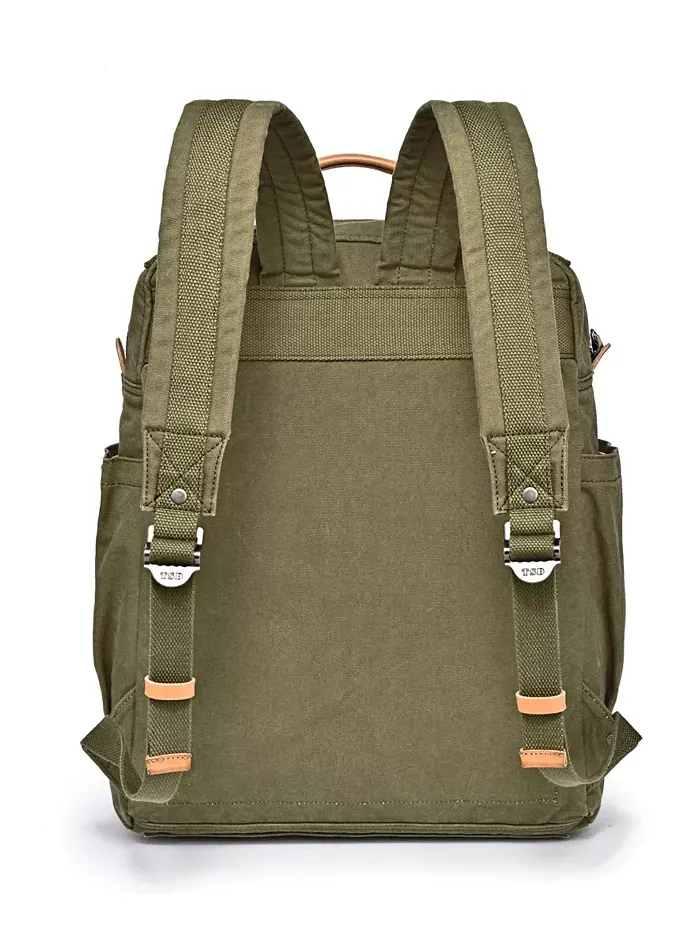 Рюкзак Tilia из холста TSD BRAND — изображение 10 из 12, зеленый