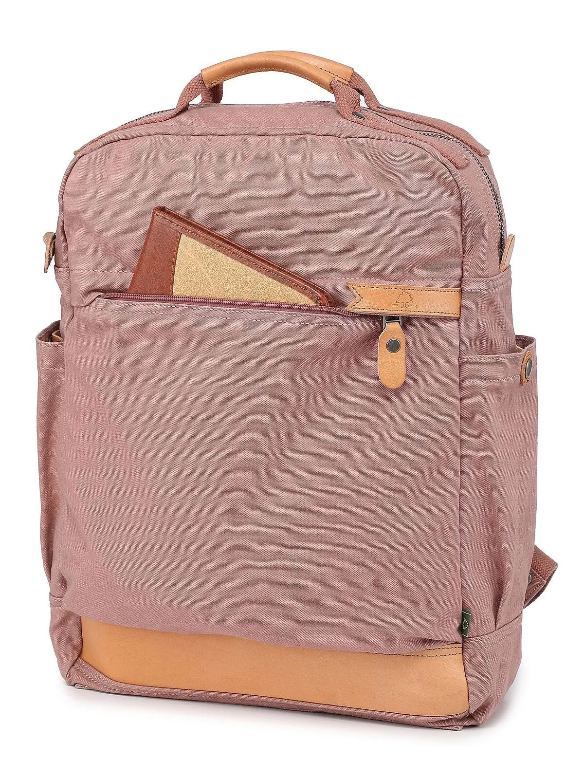 Рюкзак Tilia из парусины TSD BRAND — изображение 4 из 12, розовый