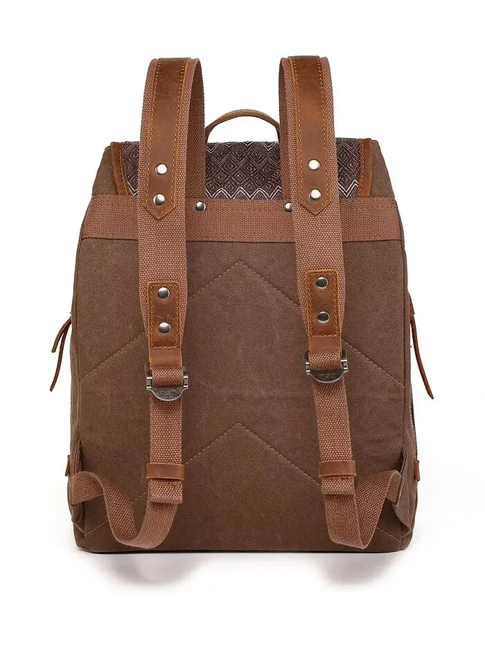 Холщовый рюкзак Oak Hill TSD BRAND — изображение 2 из 12, коричневый