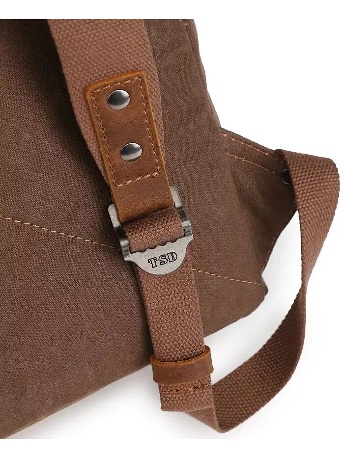 Холщовый рюкзак Oak Hill TSD BRAND — изображение 11 из 12, коричневый