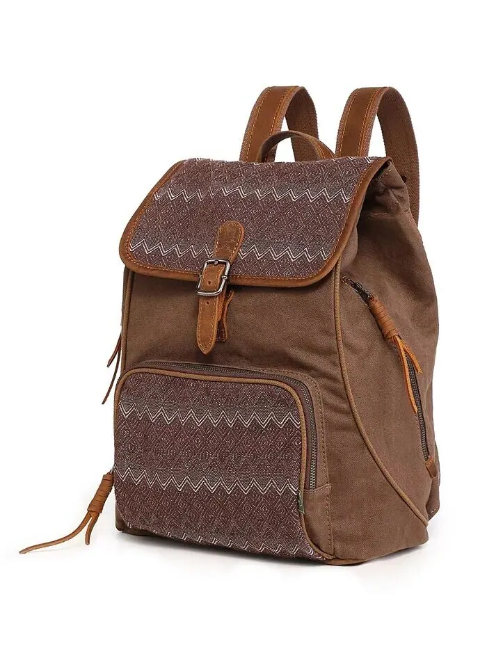Холщовый рюкзак Oak Hill TSD BRAND — изображение 3 из 12, коричневый
