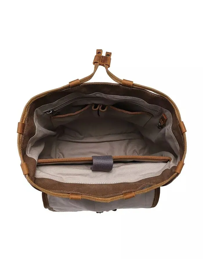 Холщовый рюкзак Oak Hill TSD BRAND — изображение 5 из 12, коричневый