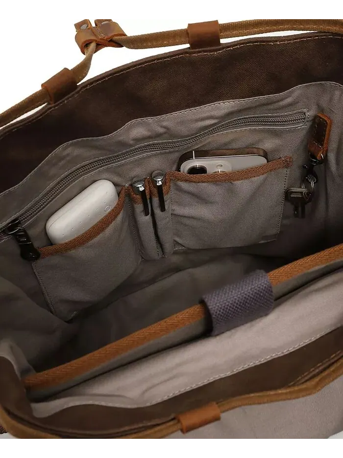 Холщовый рюкзак Oak Hill TSD BRAND — изображение 7 из 12, коричневый
