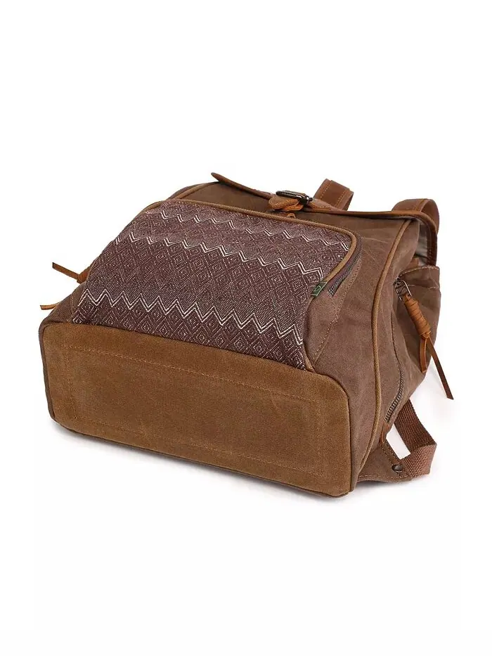 Холщовый рюкзак Oak Hill TSD BRAND — изображение 8 из 12, коричневый