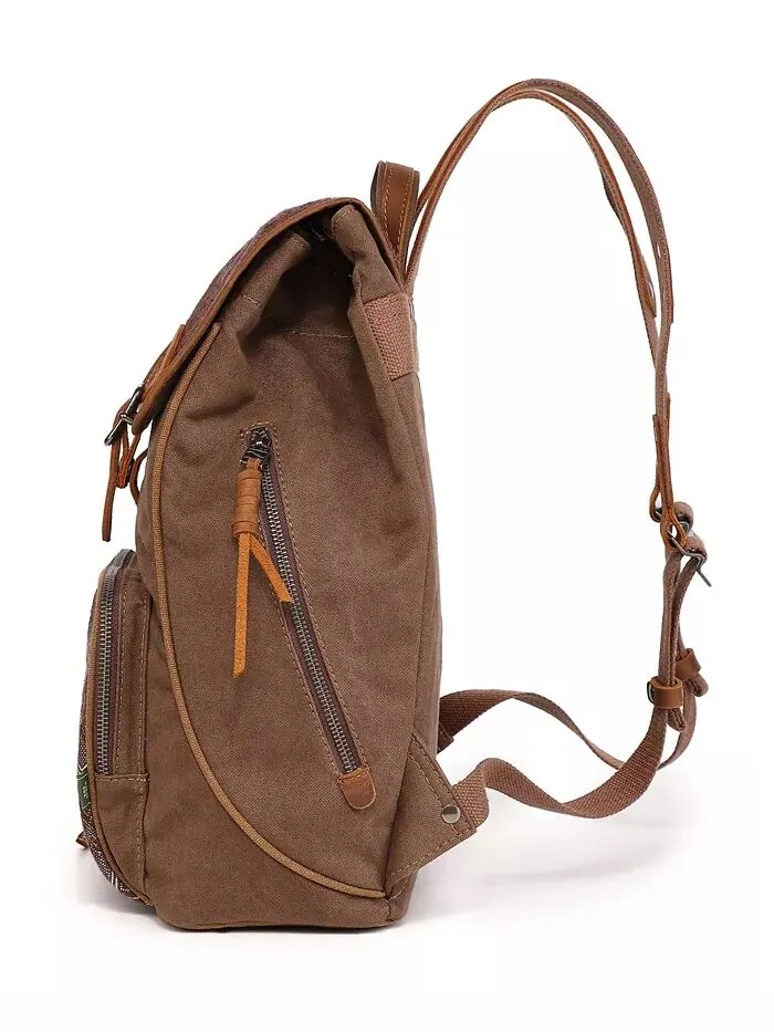 Холщовый рюкзак Oak Hill TSD BRAND — изображение 10 из 12, коричневый